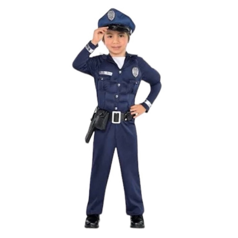 NWT Muscle Cop Velcro Police Costume 👮‍♂️ Size 3T